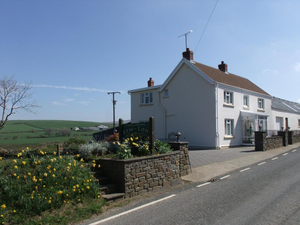 Erw-Lon Farm Bed & Breakfast Pontfaen Exterior foto